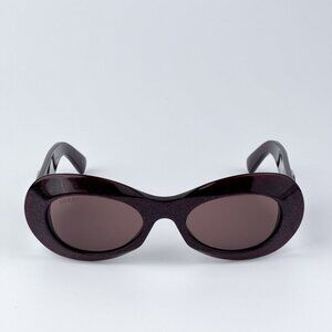 Gucci GG1696S 003 BRAND NEW Sunglasses Violet Violet Women Oval